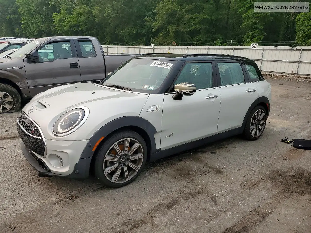 2022 Mini Clubman VIN: WMWXJ1C03N2R37916 Lot: 61388136