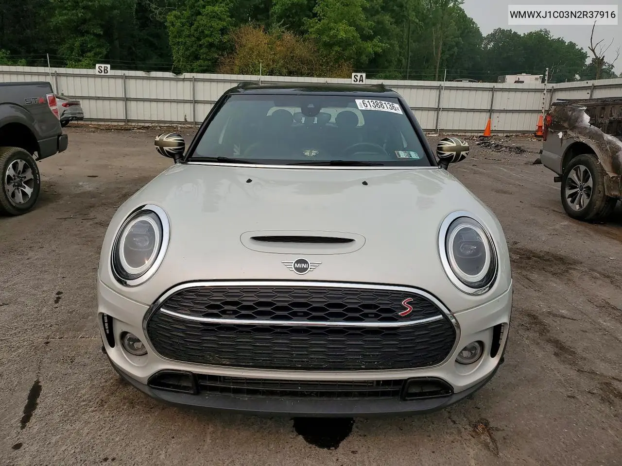 2022 Mini Clubman VIN: WMWXJ1C03N2R37916 Lot: 61388136