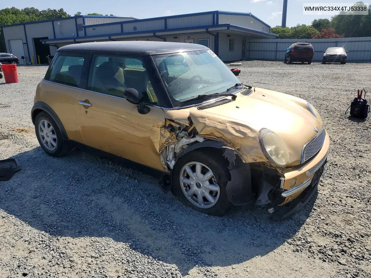 2004 Mini Cooper VIN: WMWRC334X4TJ53338 Lot: 61347116