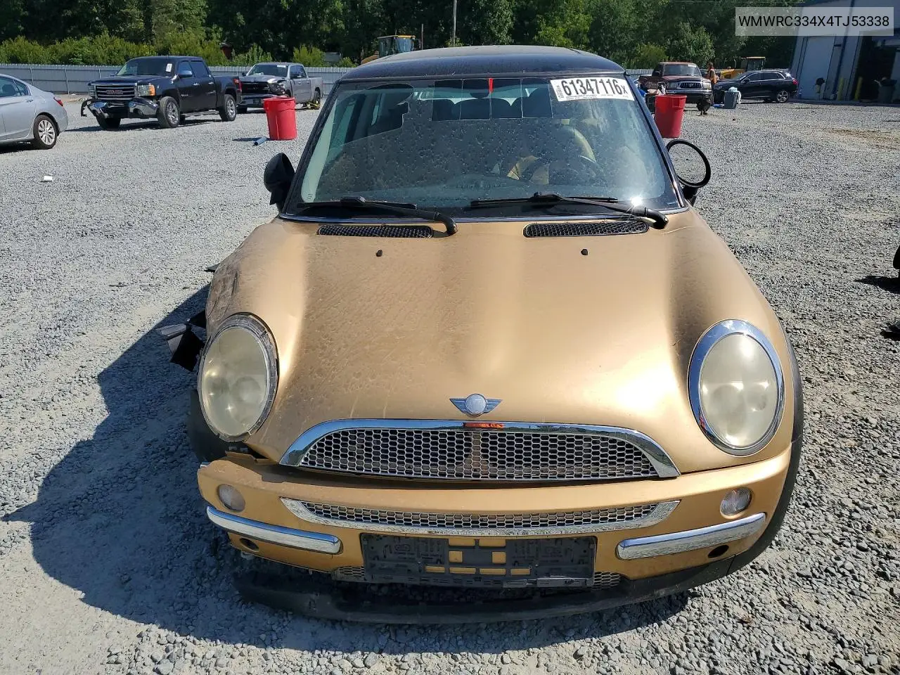2004 Mini Cooper VIN: WMWRC334X4TJ53338 Lot: 61347116