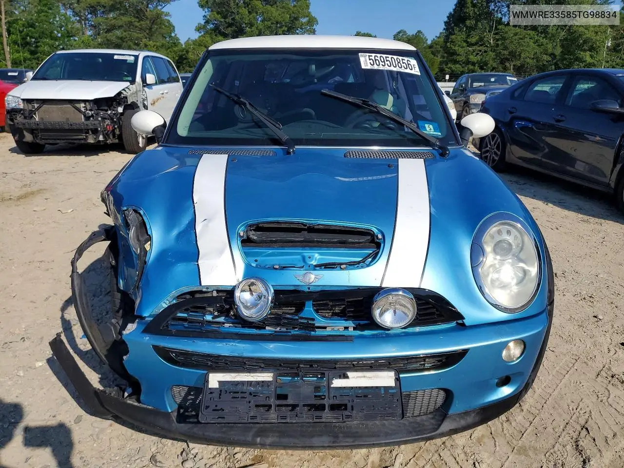 2005 Mini Cooper S VIN: WMWRE33585TG98834 Lot: 56950856