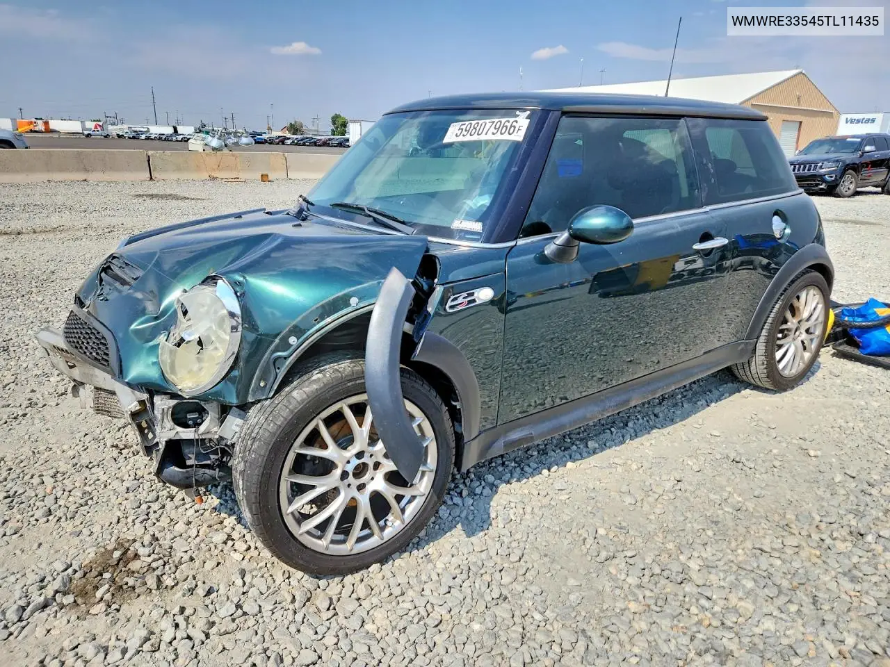 2005 Mini Cooper S VIN: WMWRE33545TL11435 Lot: 59807966