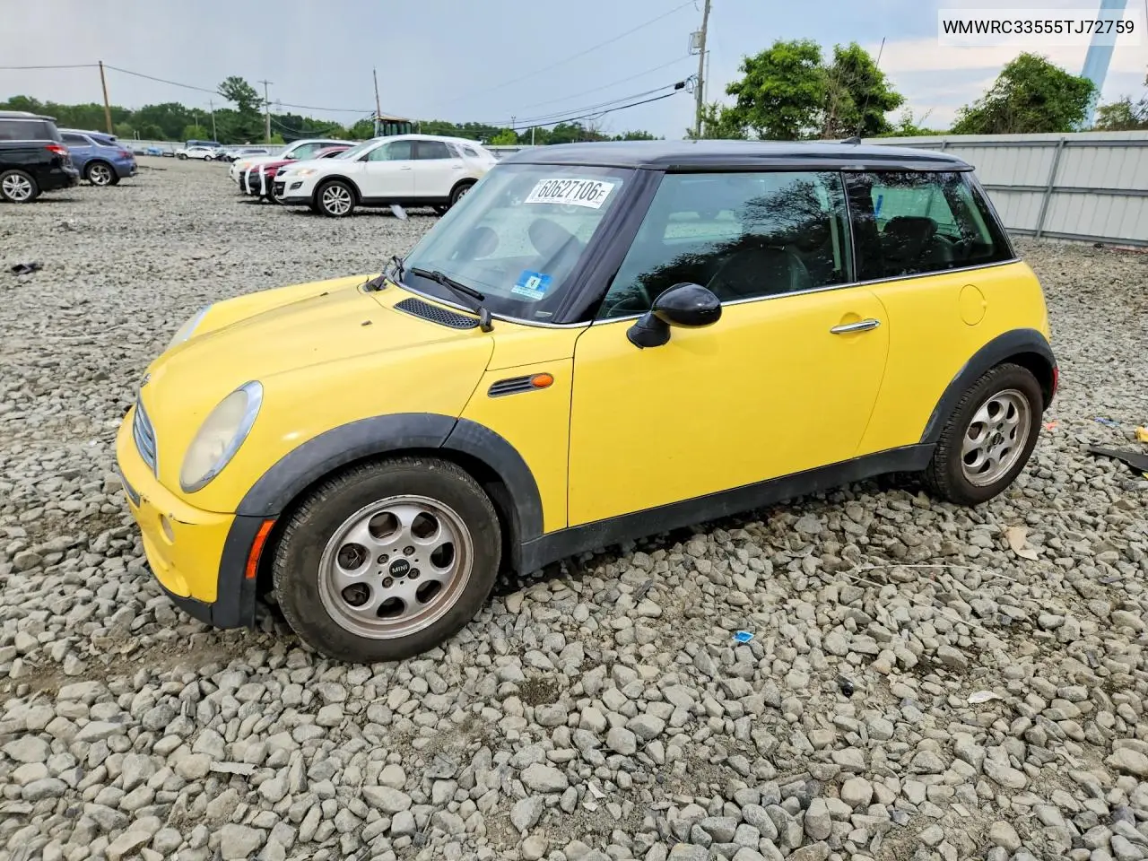 2005 Mini Cooper VIN: WMWRC33555TJ72759 Lot: 60627106