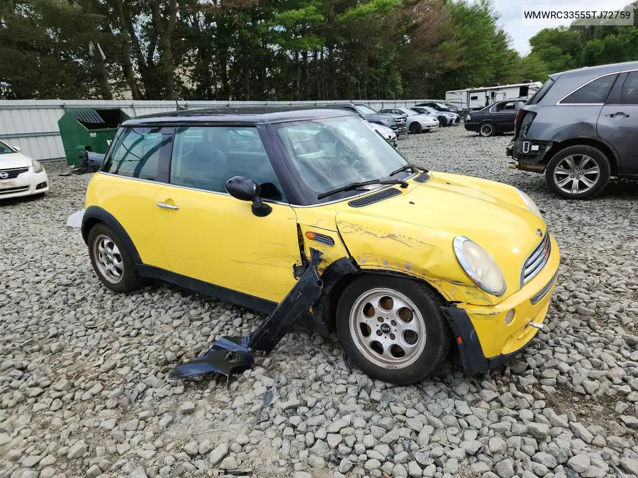 2005 Mini Cooper VIN: WMWRC33555TJ72759 Lot: 60627106