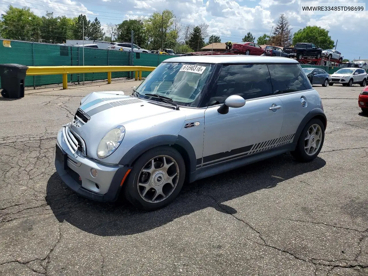 2005 Mini Cooper S VIN: WMWRE33485TD98699 Lot: 61590316