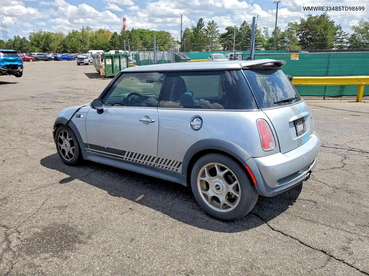 2005 Mini Cooper S VIN: WMWRE33485TD98699 Lot: 61590316