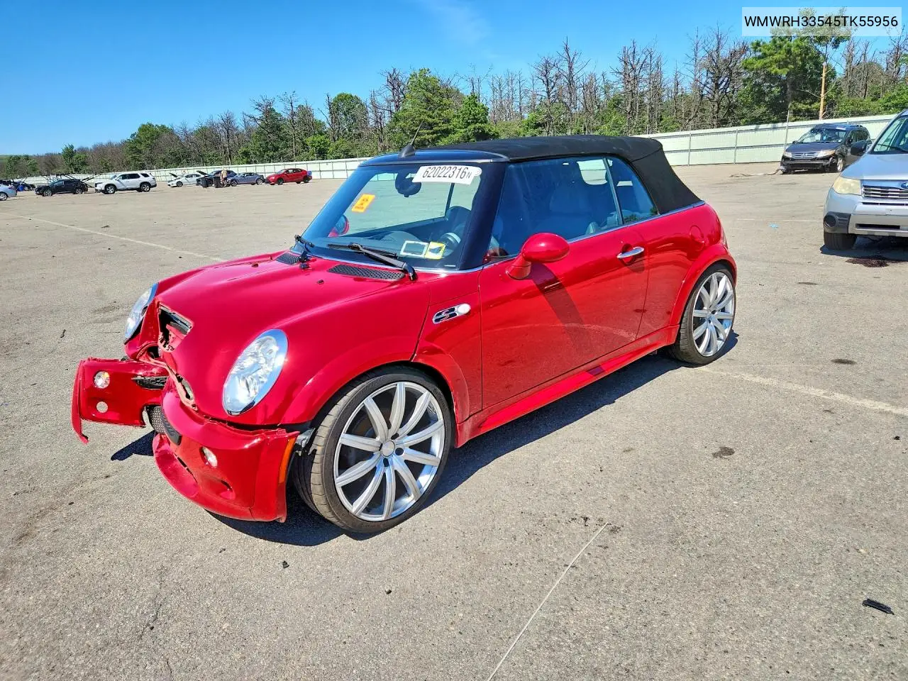 2005 Mini Cooper S VIN: WMWRH33545TK55956 Lot: 62022316