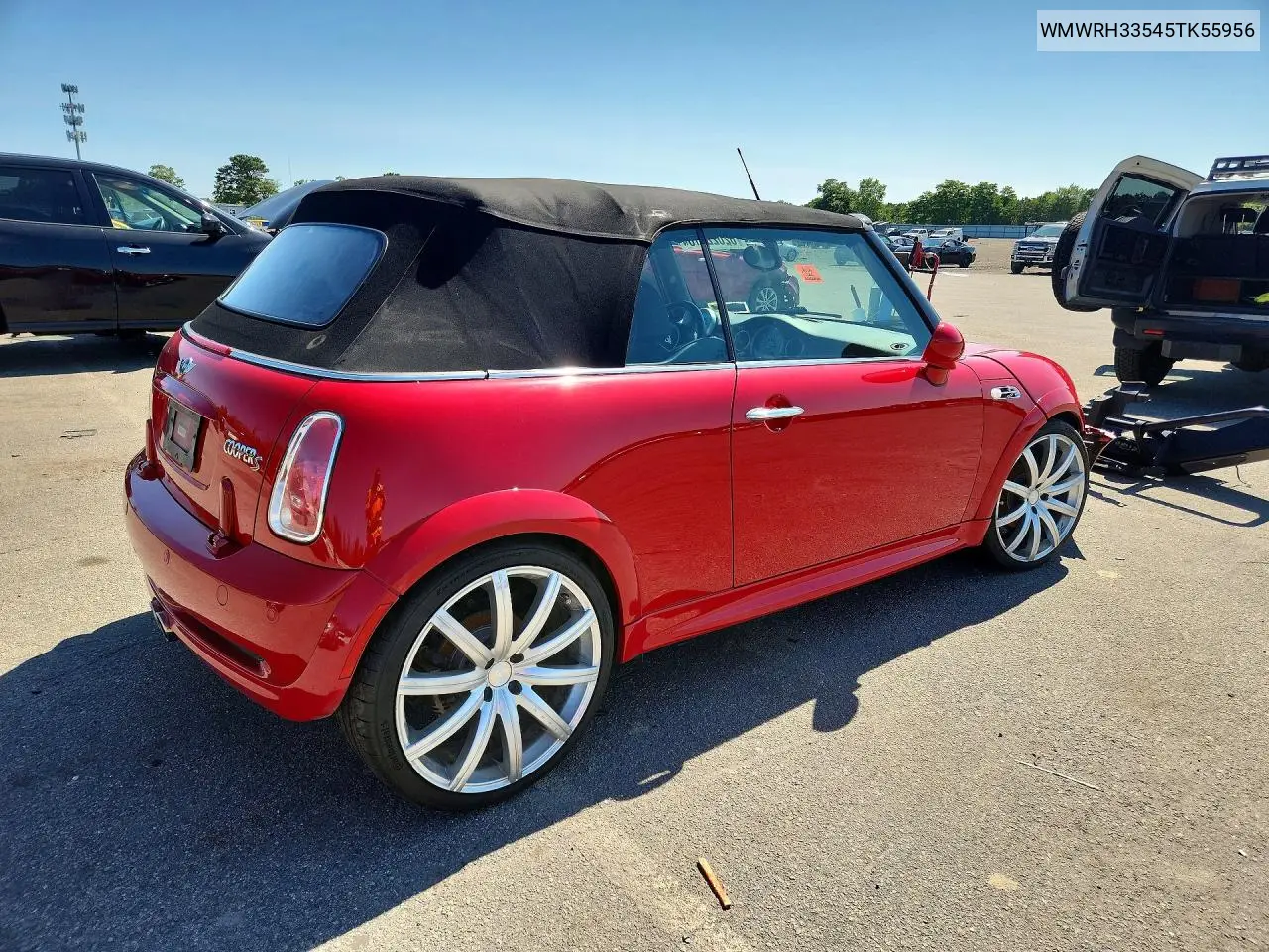 2005 Mini Cooper S VIN: WMWRH33545TK55956 Lot: 62022316