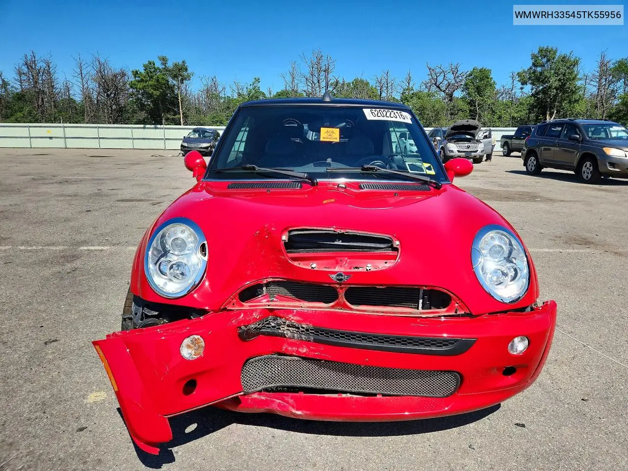 2005 Mini Cooper S VIN: WMWRH33545TK55956 Lot: 62022316