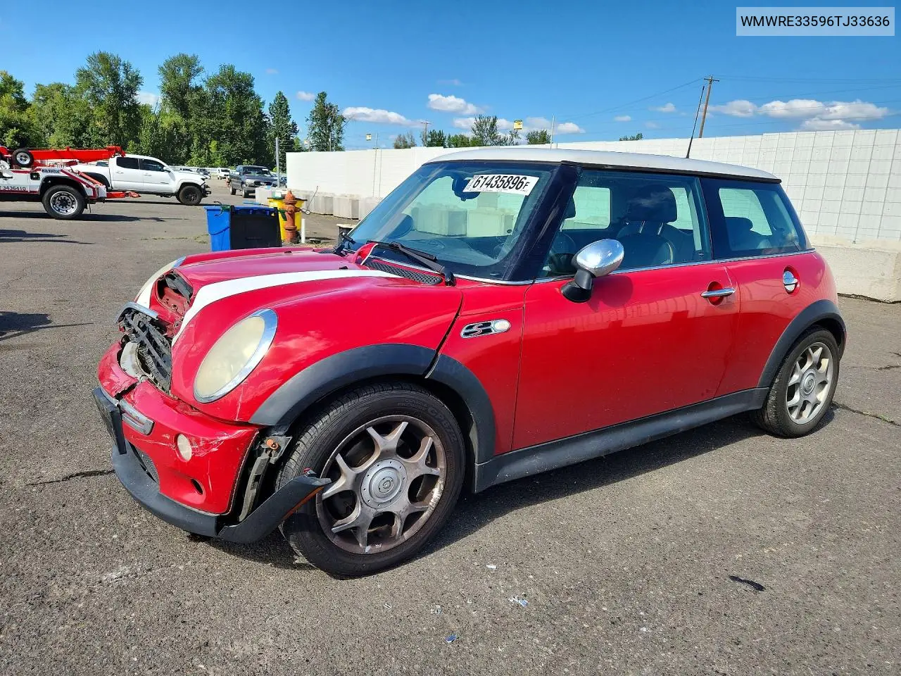 2006 Mini Cooper S VIN: WMWRE33596TJ33636 Lot: 61435896