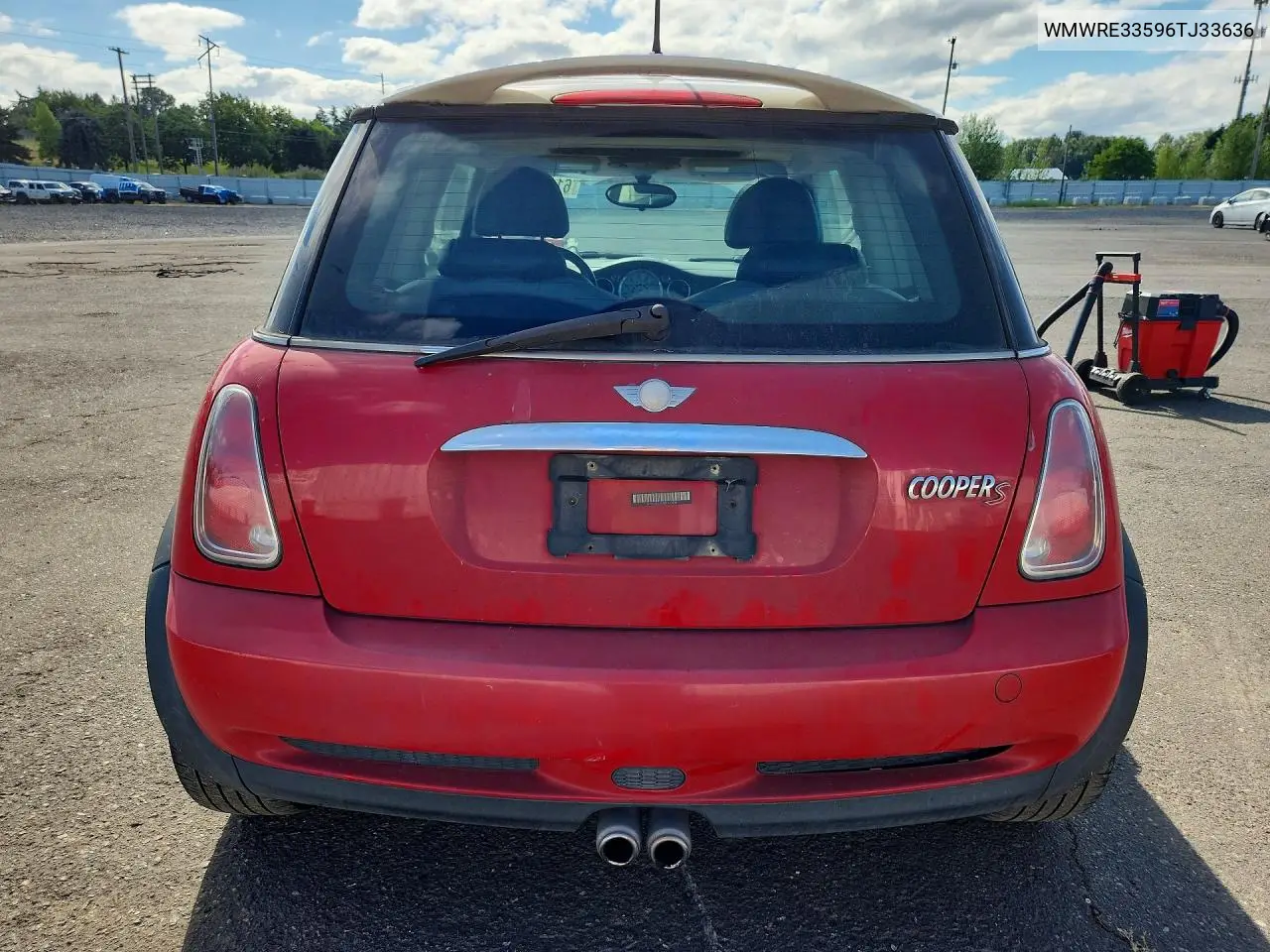 2006 Mini Cooper S VIN: WMWRE33596TJ33636 Lot: 61435896