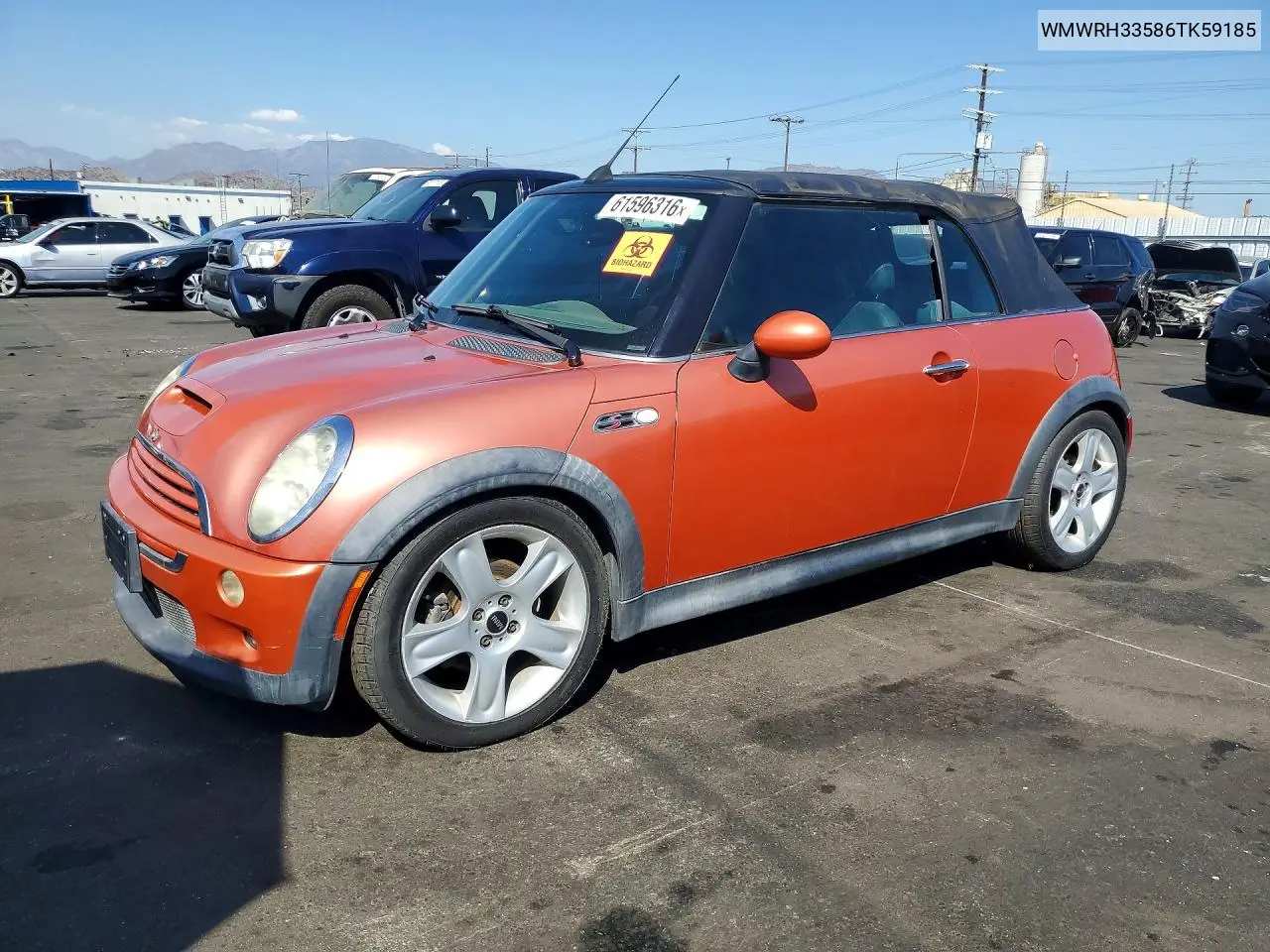 2006 Min Cooper S VIN: WMWRH33586TK59185 Lot: 61596316