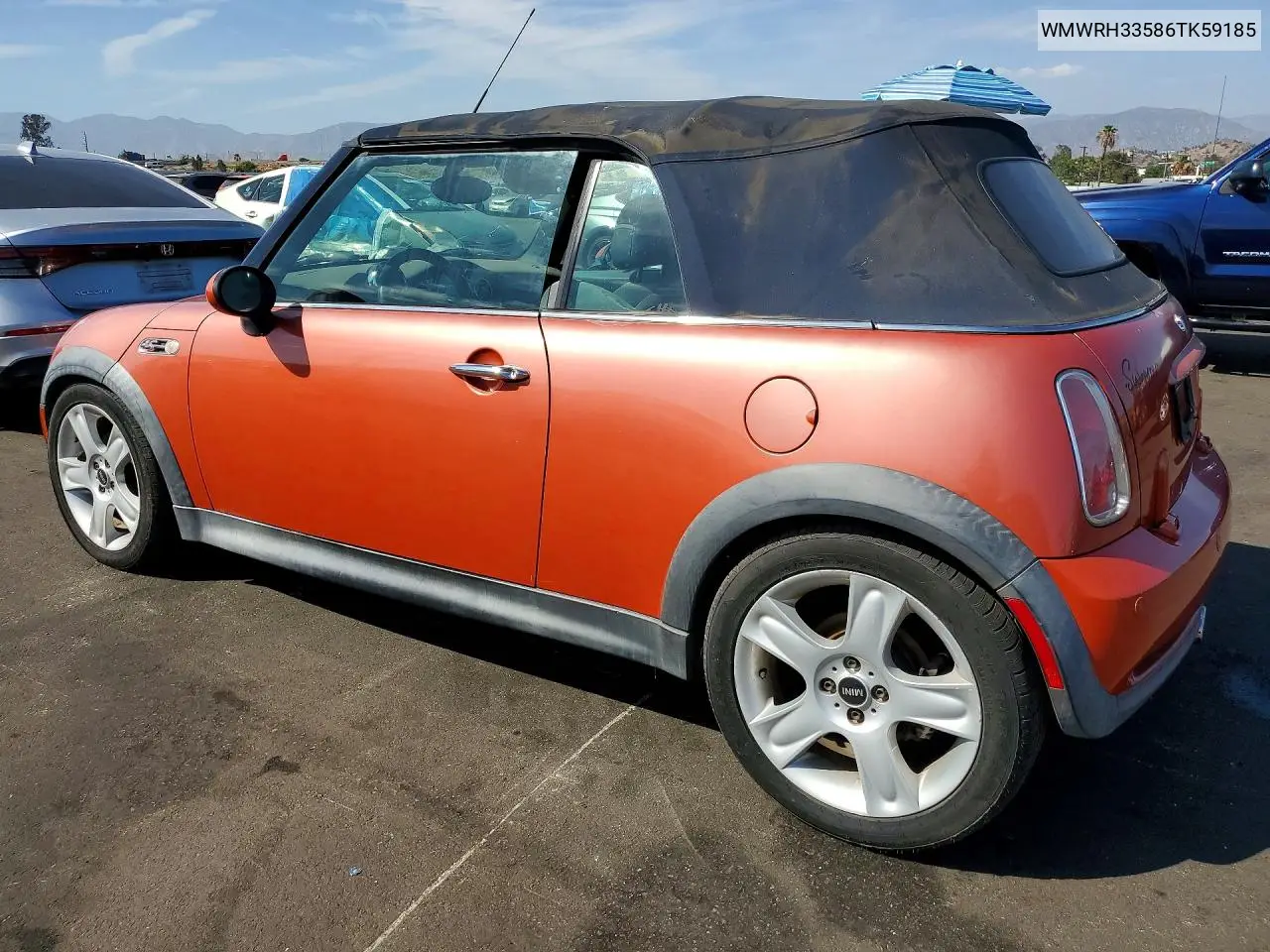 2006 Min Cooper S VIN: WMWRH33586TK59185 Lot: 61596316