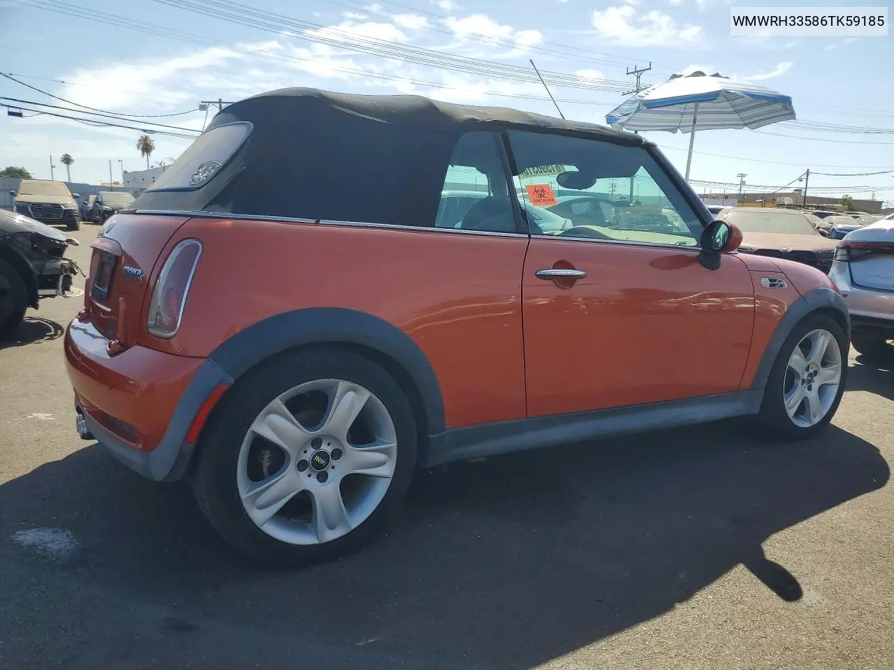2006 Min Cooper S VIN: WMWRH33586TK59185 Lot: 61596316