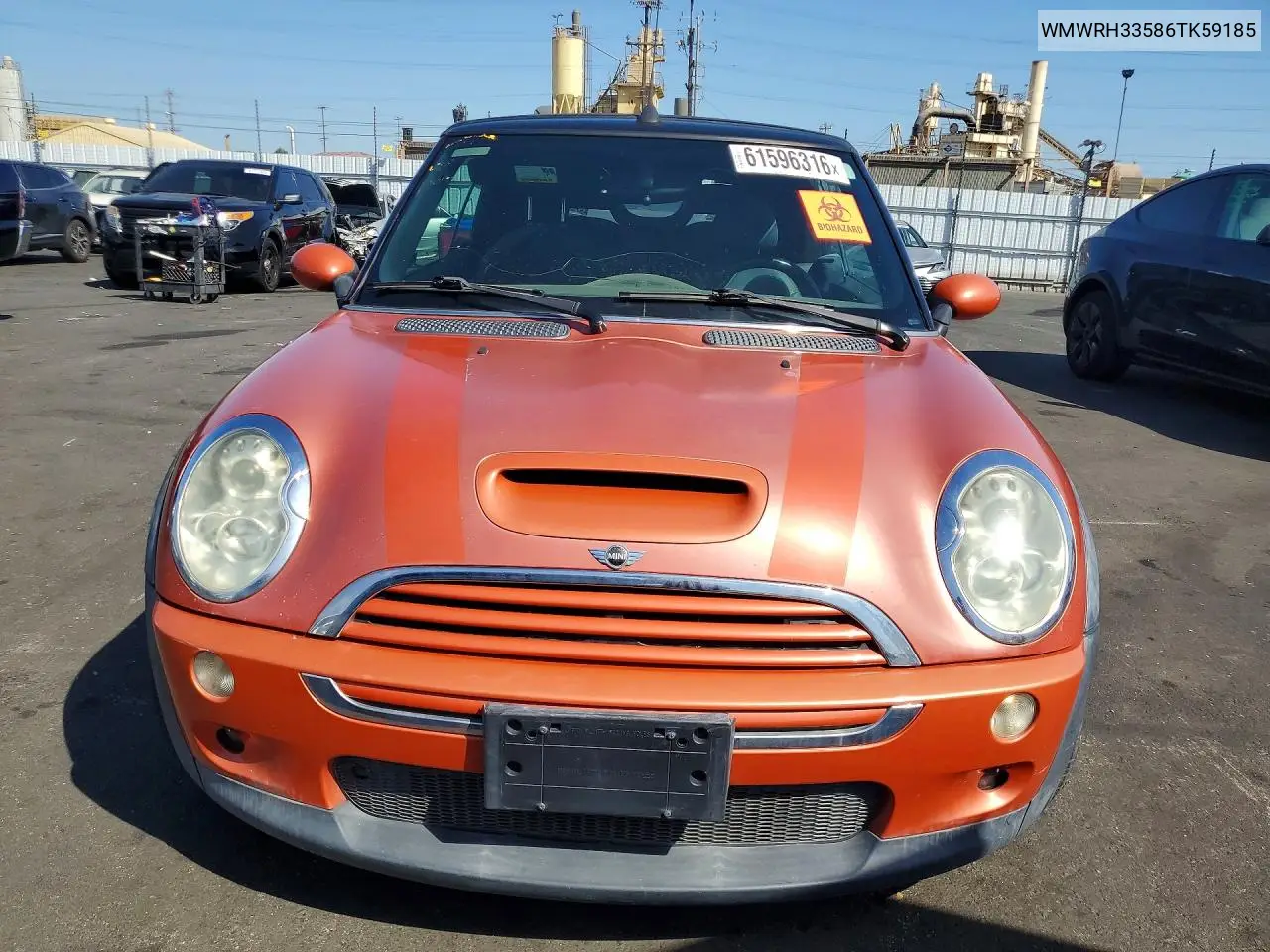 2006 Min Cooper S VIN: WMWRH33586TK59185 Lot: 61596316