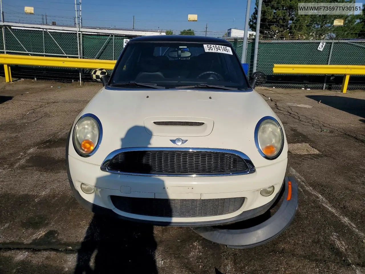 2007 Mini Cooper S VIN: WMWMF73597TV30151 Lot: 56194146