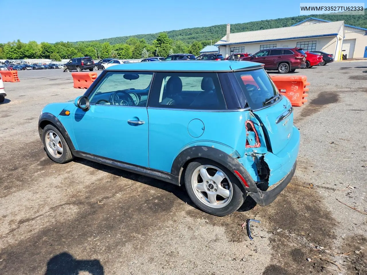2007 Mini Cooper VIN: WMWMF33527TU62333 Lot: 61522646
