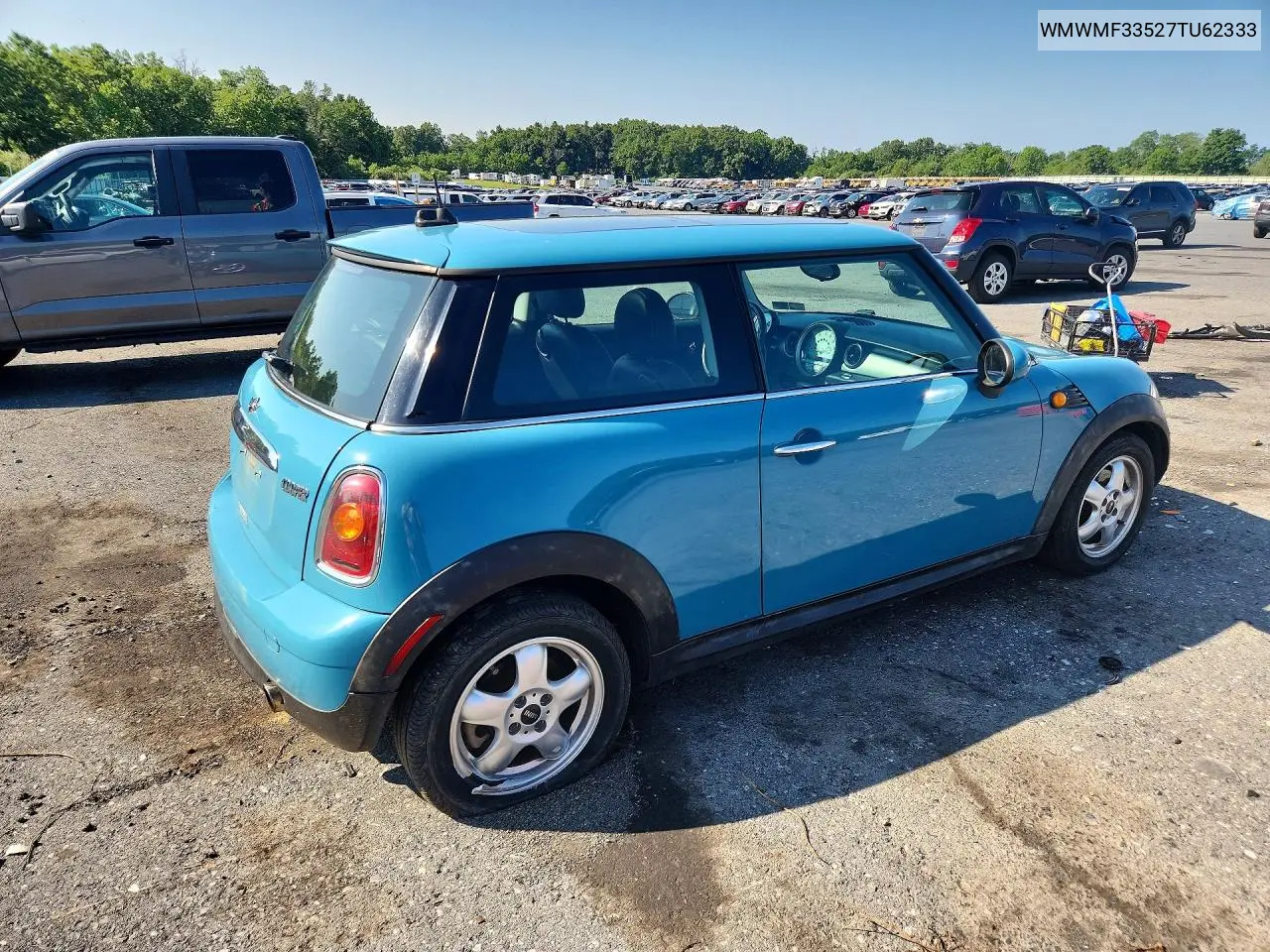2007 Mini Cooper VIN: WMWMF33527TU62333 Lot: 61522646