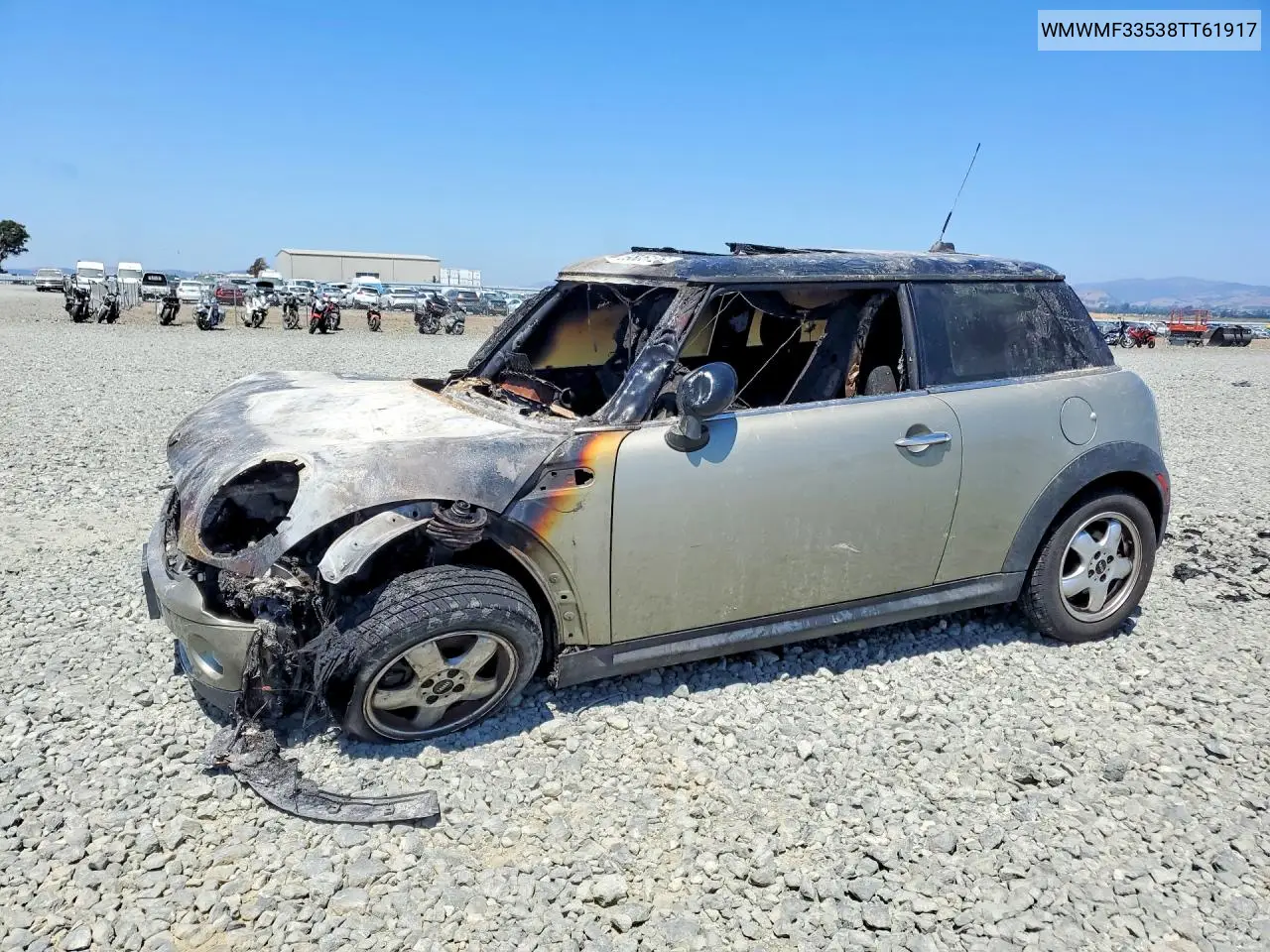 2008 Mini Cooper VIN: WMWMF33538TT61917 Lot: 59805126