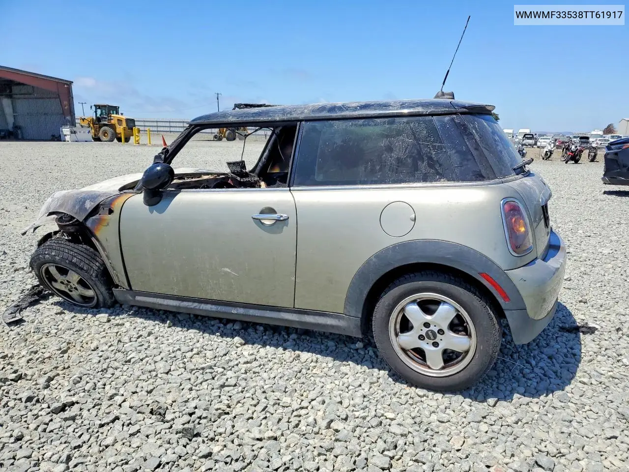 2008 Mini Cooper VIN: WMWMF33538TT61917 Lot: 59805126