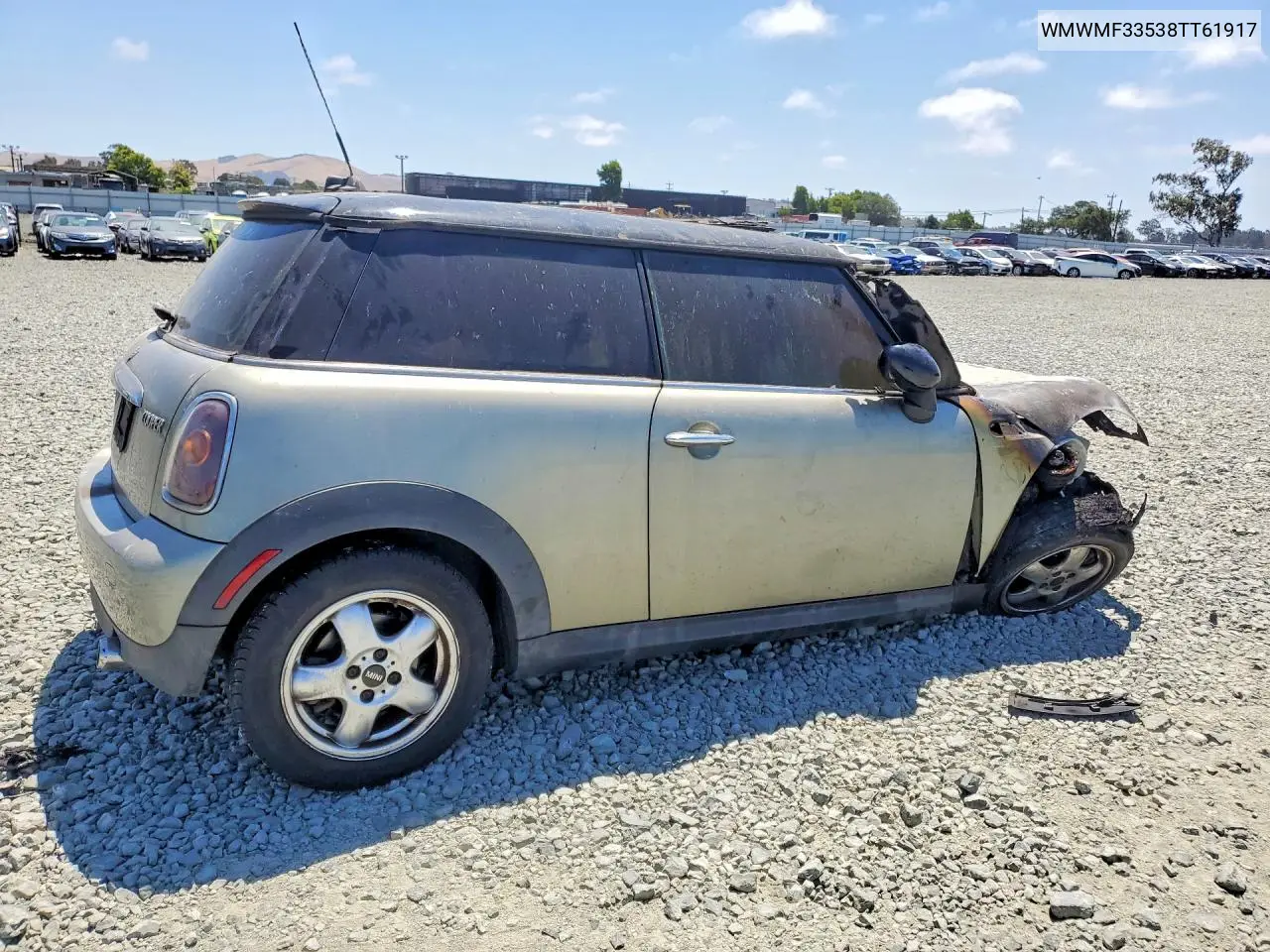 2008 Mini Cooper VIN: WMWMF33538TT61917 Lot: 59805126