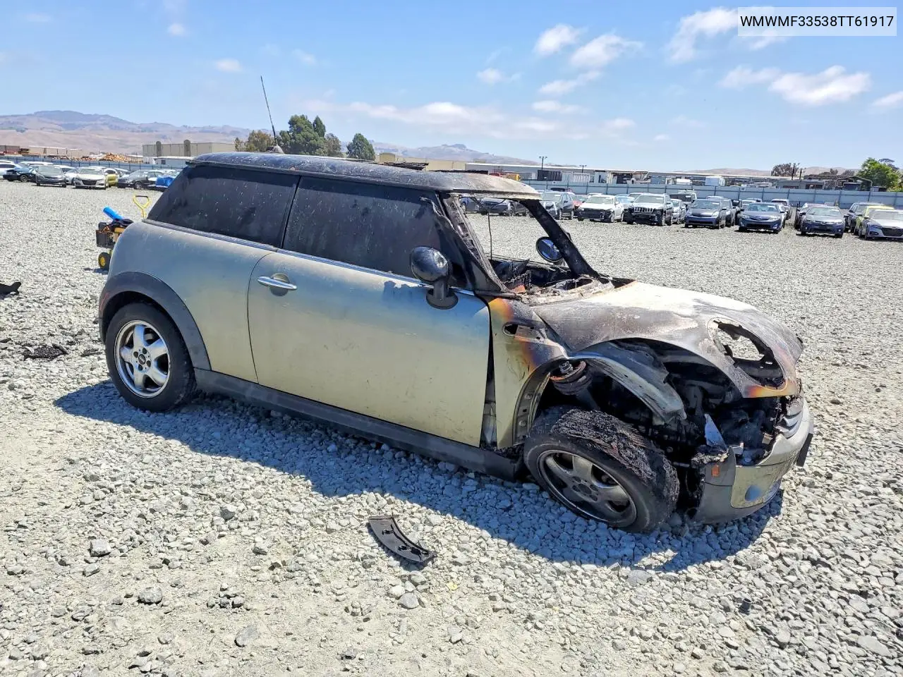 2008 Mini Cooper VIN: WMWMF33538TT61917 Lot: 59805126