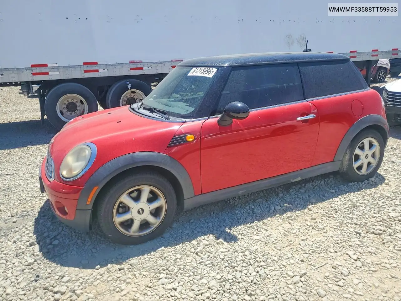 2008 Mini Cooper VIN: WMWMF33588TT59953 Lot: 61213996