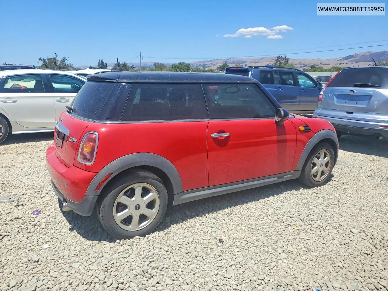 2008 Mini Cooper VIN: WMWMF33588TT59953 Lot: 61213996