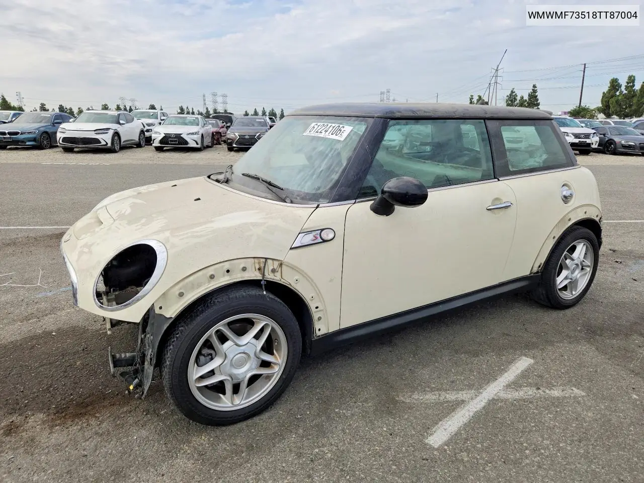 2008 Mini Cooper S VIN: WMWMF73518TT87004 Lot: 61224106