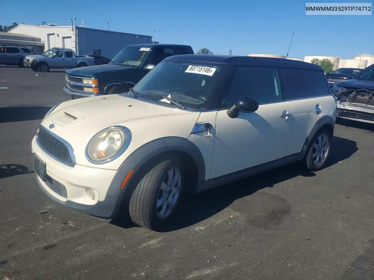 2009 Mini Cooper S Clubman VIN: WMWMM33529TP74712 Lot: 60715146