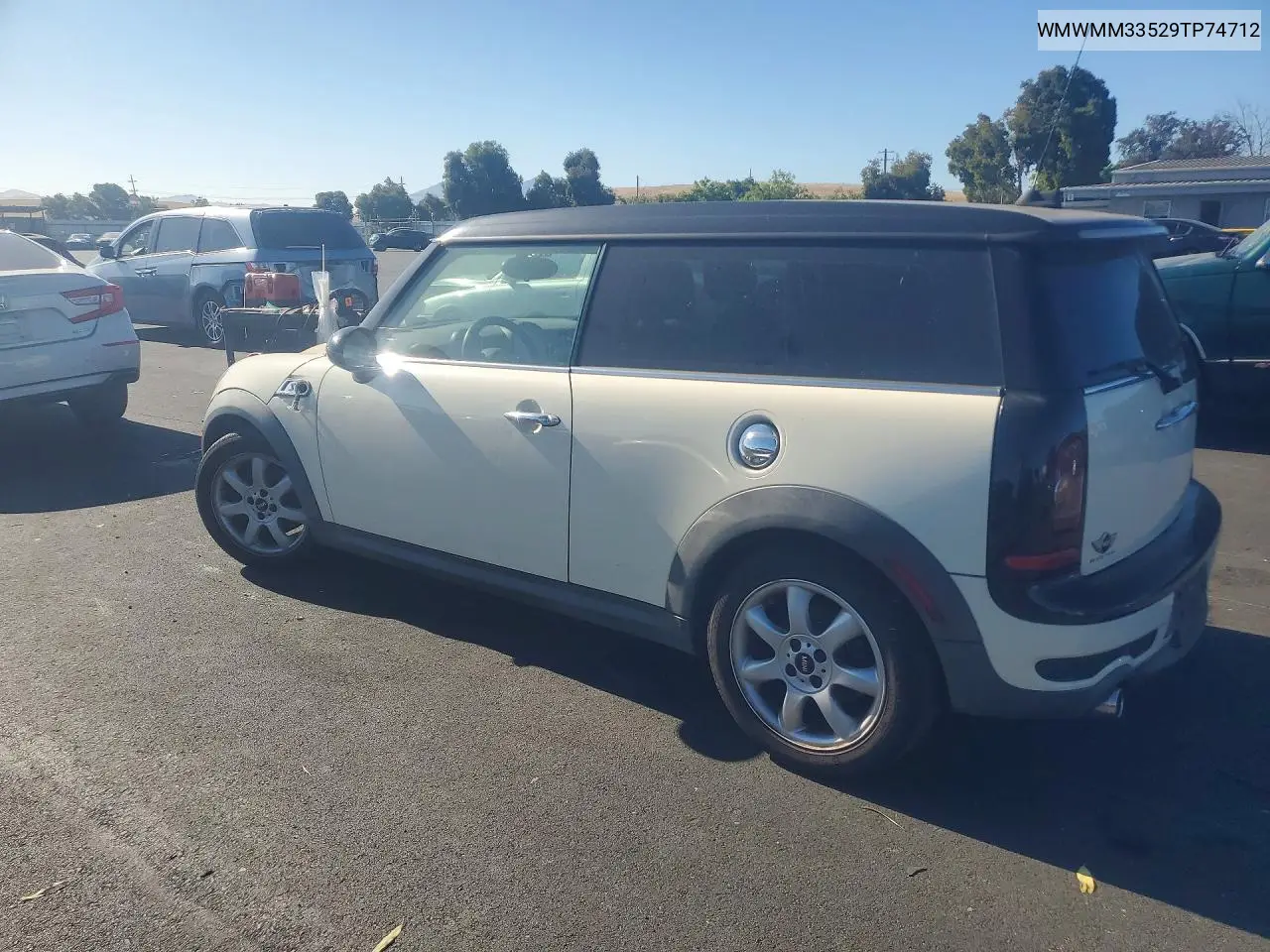 2009 Mini Cooper S Clubman VIN: WMWMM33529TP74712 Lot: 60715146