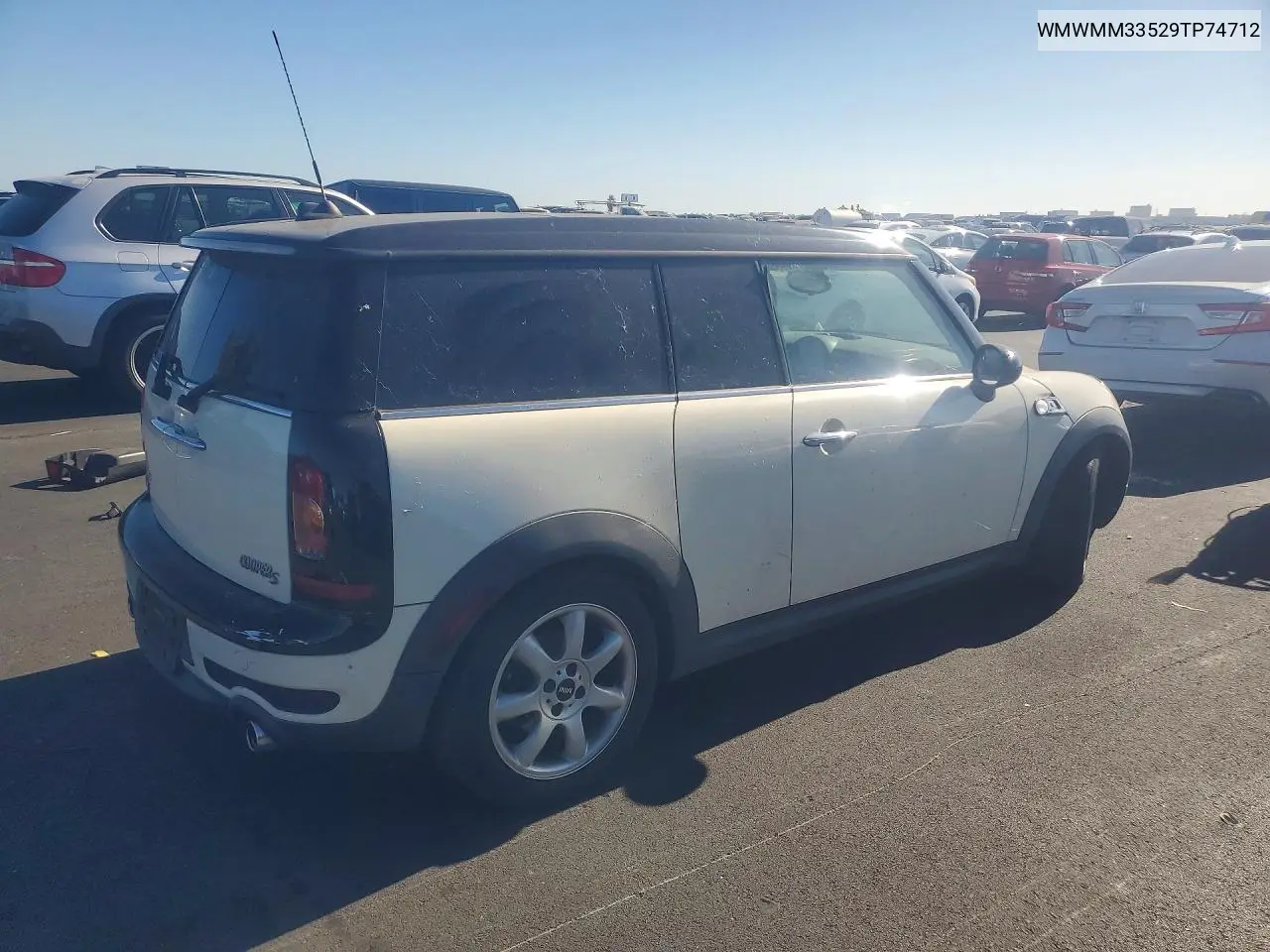 2009 Mini Cooper S Clubman VIN: WMWMM33529TP74712 Lot: 60715146