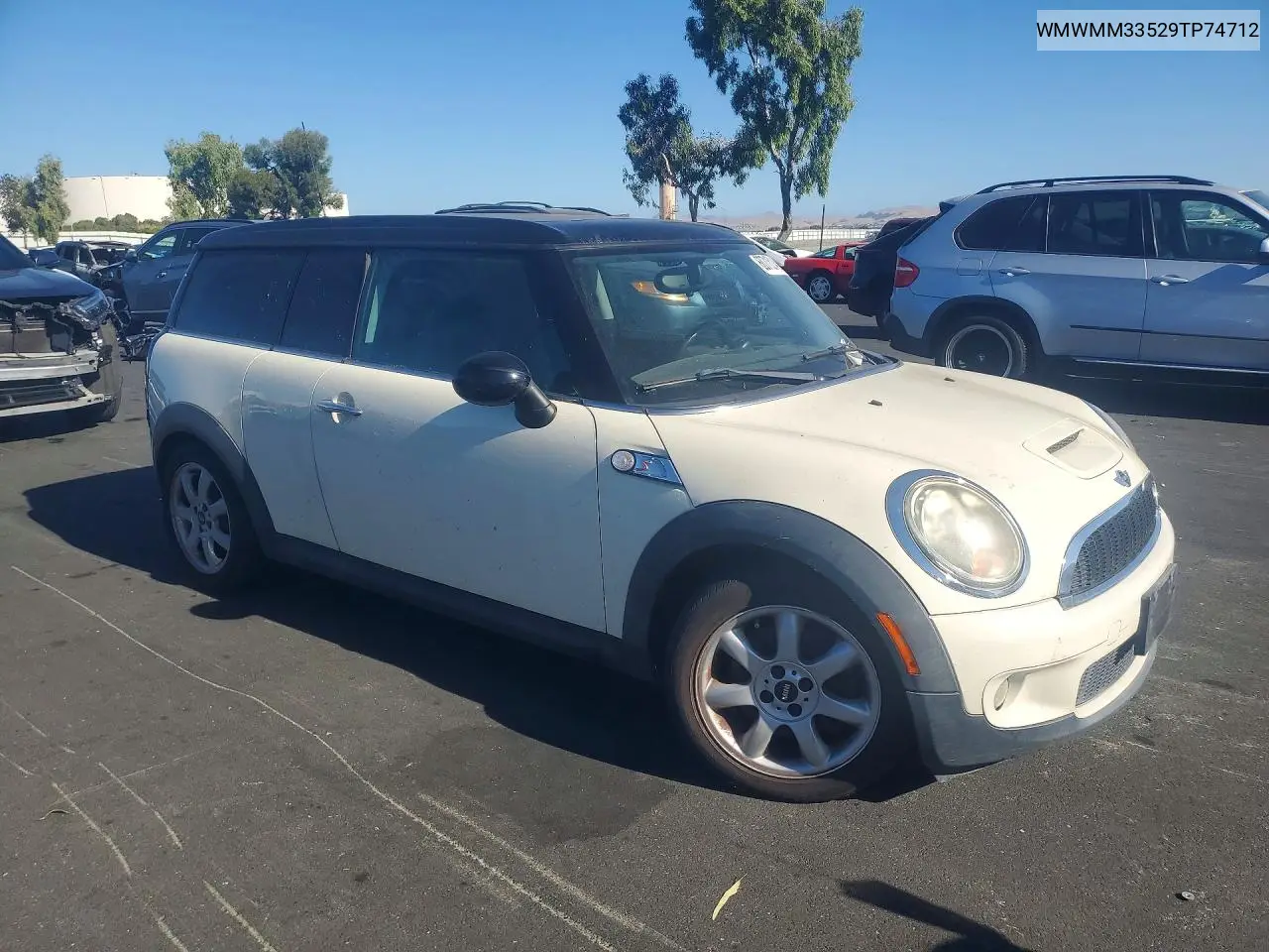 2009 Mini Cooper S Clubman VIN: WMWMM33529TP74712 Lot: 60715146