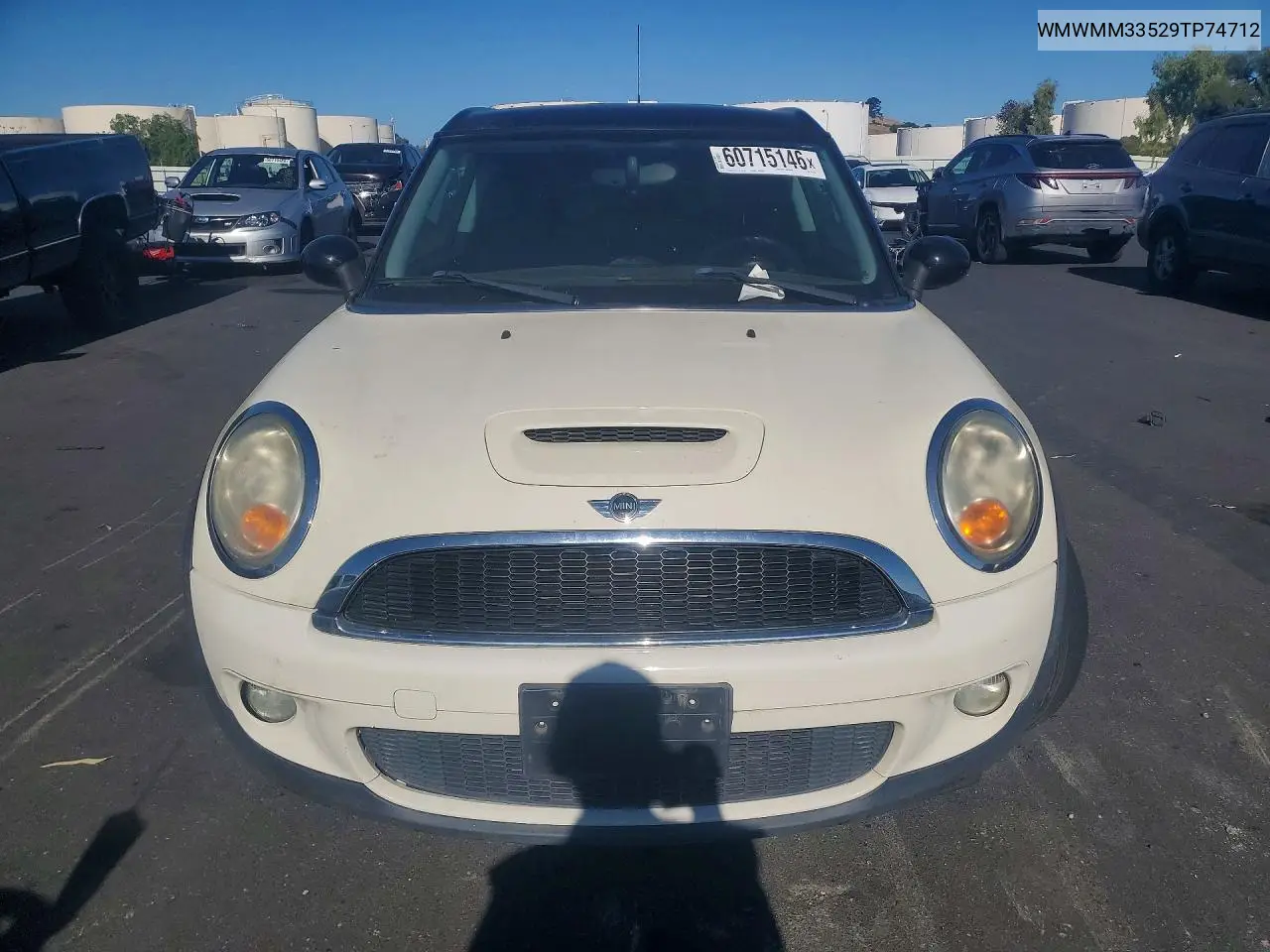 2009 Mini Cooper S Clubman VIN: WMWMM33529TP74712 Lot: 60715146