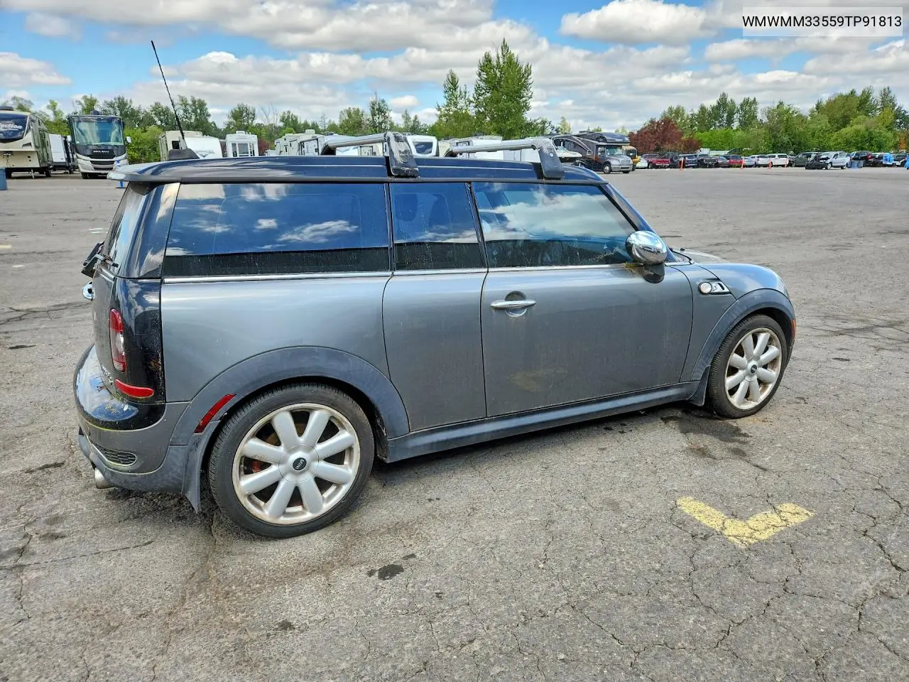 2009 Mini Cooper S Clubman VIN: WMWMM33559TP91813 Lot: 61235616