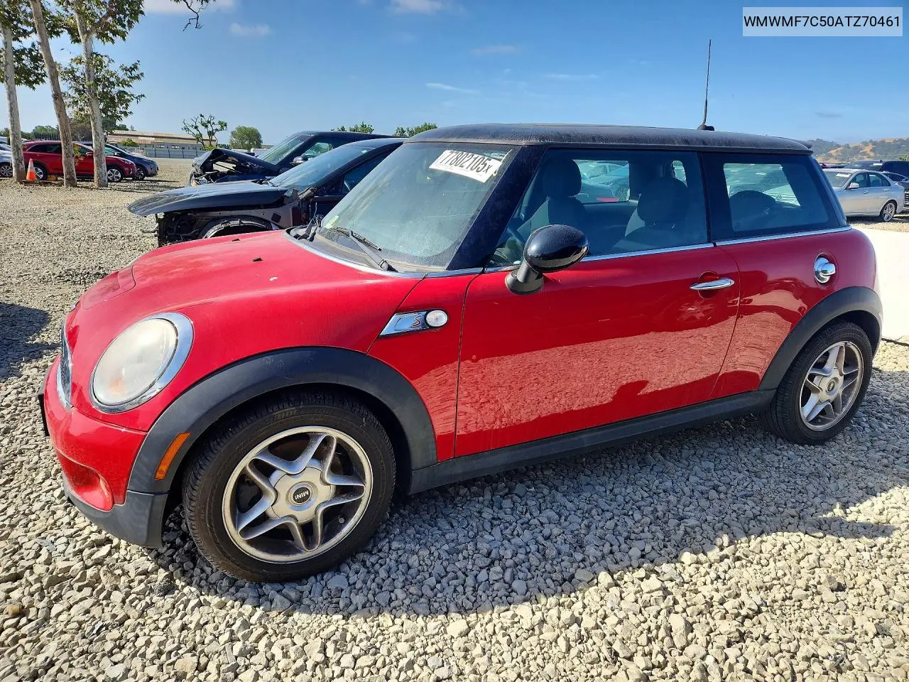 WMWMF7C50ATZ70461 2010 Mini Cooper S