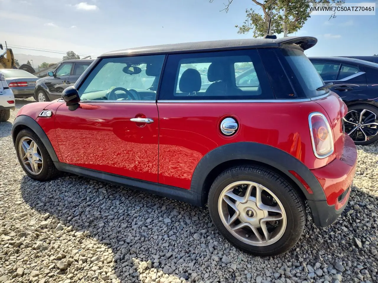 WMWMF7C50ATZ70461 2010 Mini Cooper S