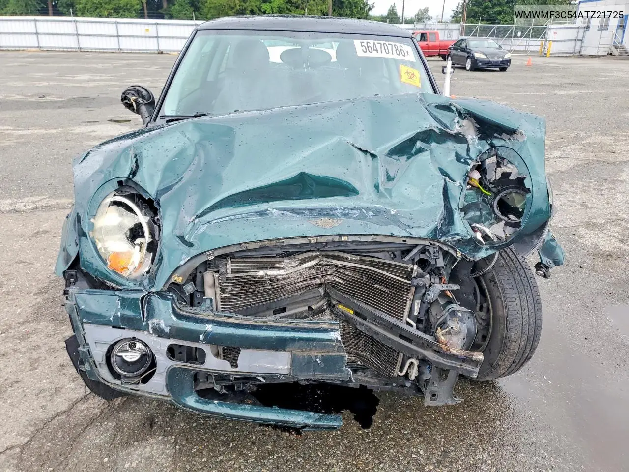 2010 Mini Cooper VIN: WMWMF3C54ATZ21725 Lot: 56470786