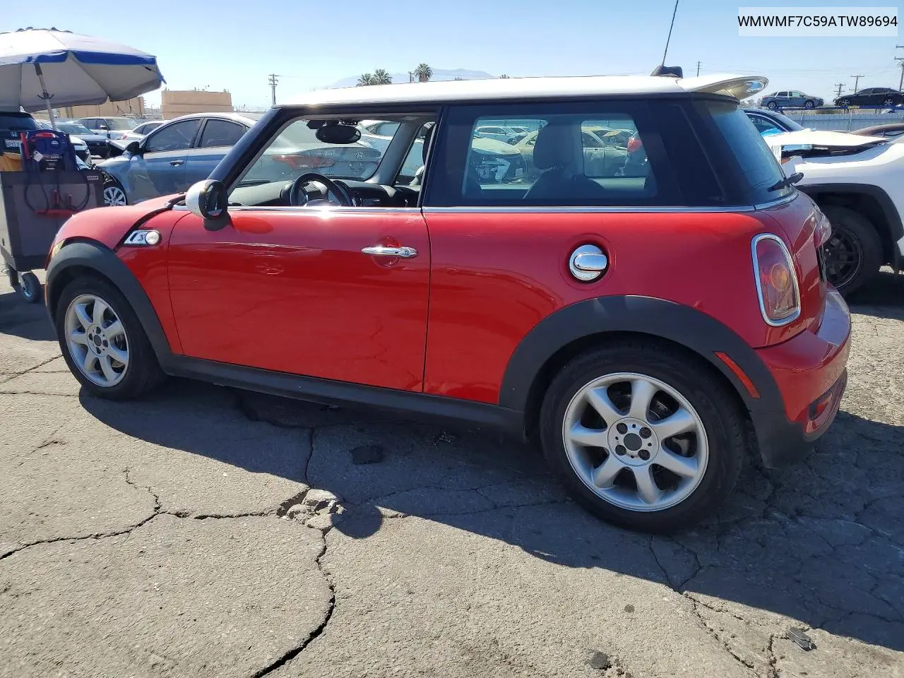 2010 Mini Cooper S VIN: WMWMF7C59ATW89694 Lot: 59402686