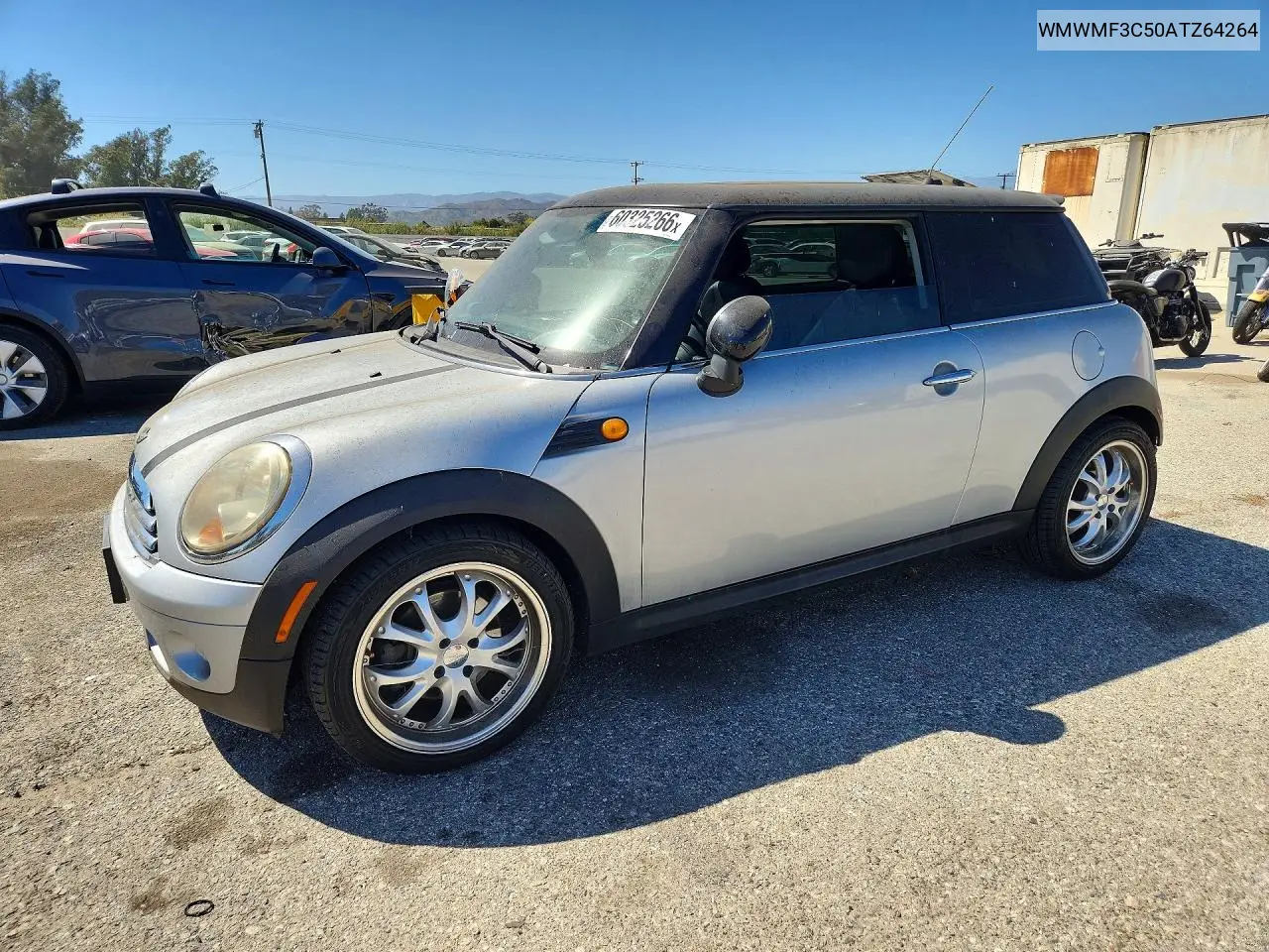 2010 Mini Cooper VIN: WMWMF3C50ATZ64264 Lot: 60325266