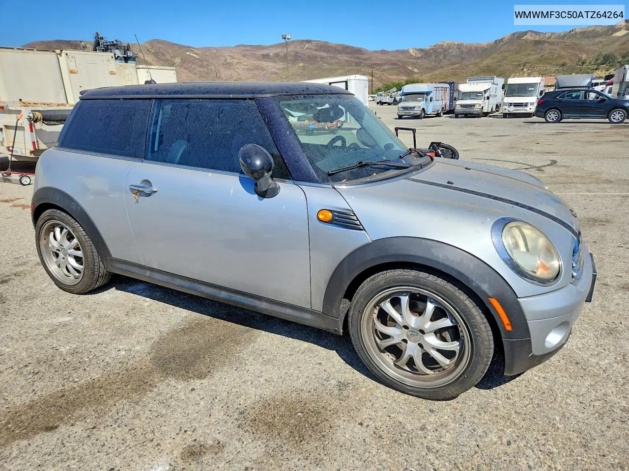 2010 Mini Cooper VIN: WMWMF3C50ATZ64264 Lot: 60325266