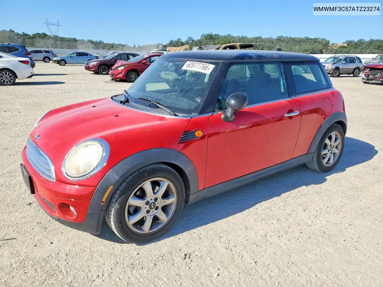 2010 Mini Cooper VIN: WMWMF3C57ATZ23274 Lot: 60977766