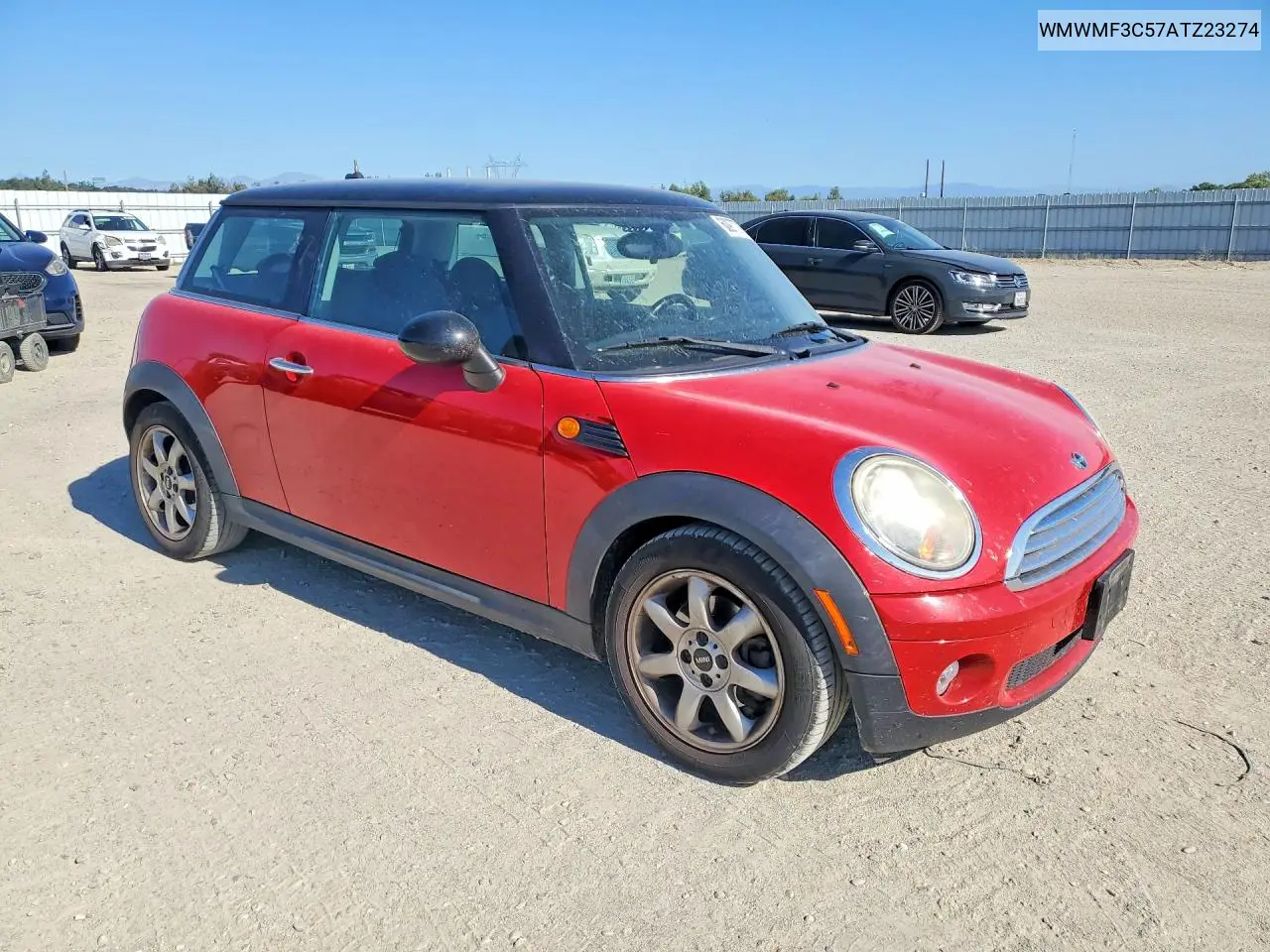 2010 Mini Cooper VIN: WMWMF3C57ATZ23274 Lot: 60977766
