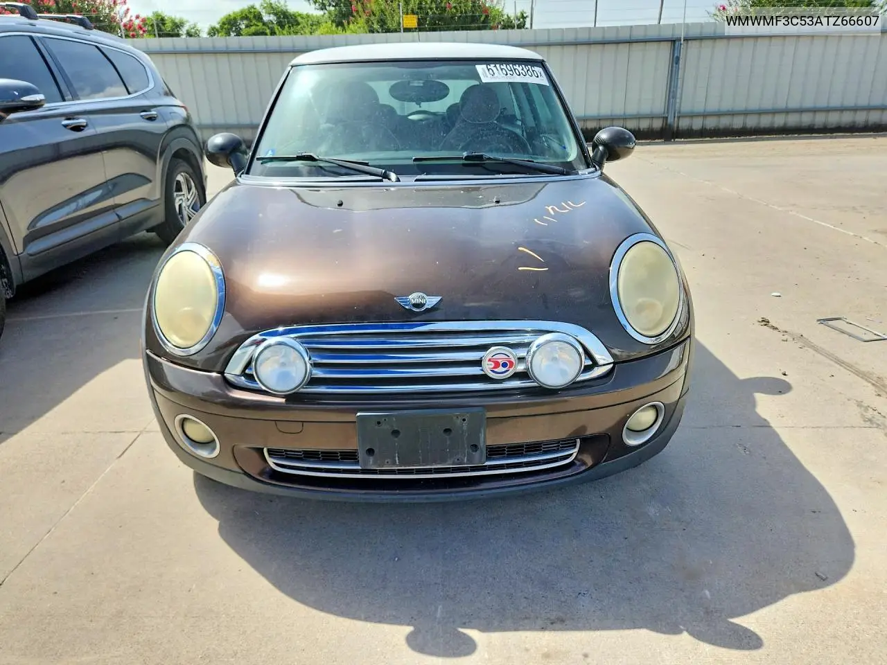 2010 Mini Cooper VIN: WMWMF3C53ATZ66607 Lot: 61696386