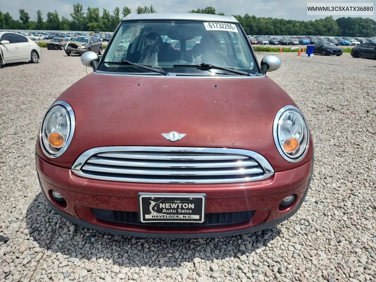 2010 Mini Cooper Clubman VIN: WMWML3C5XATX36880 Lot: 61732286