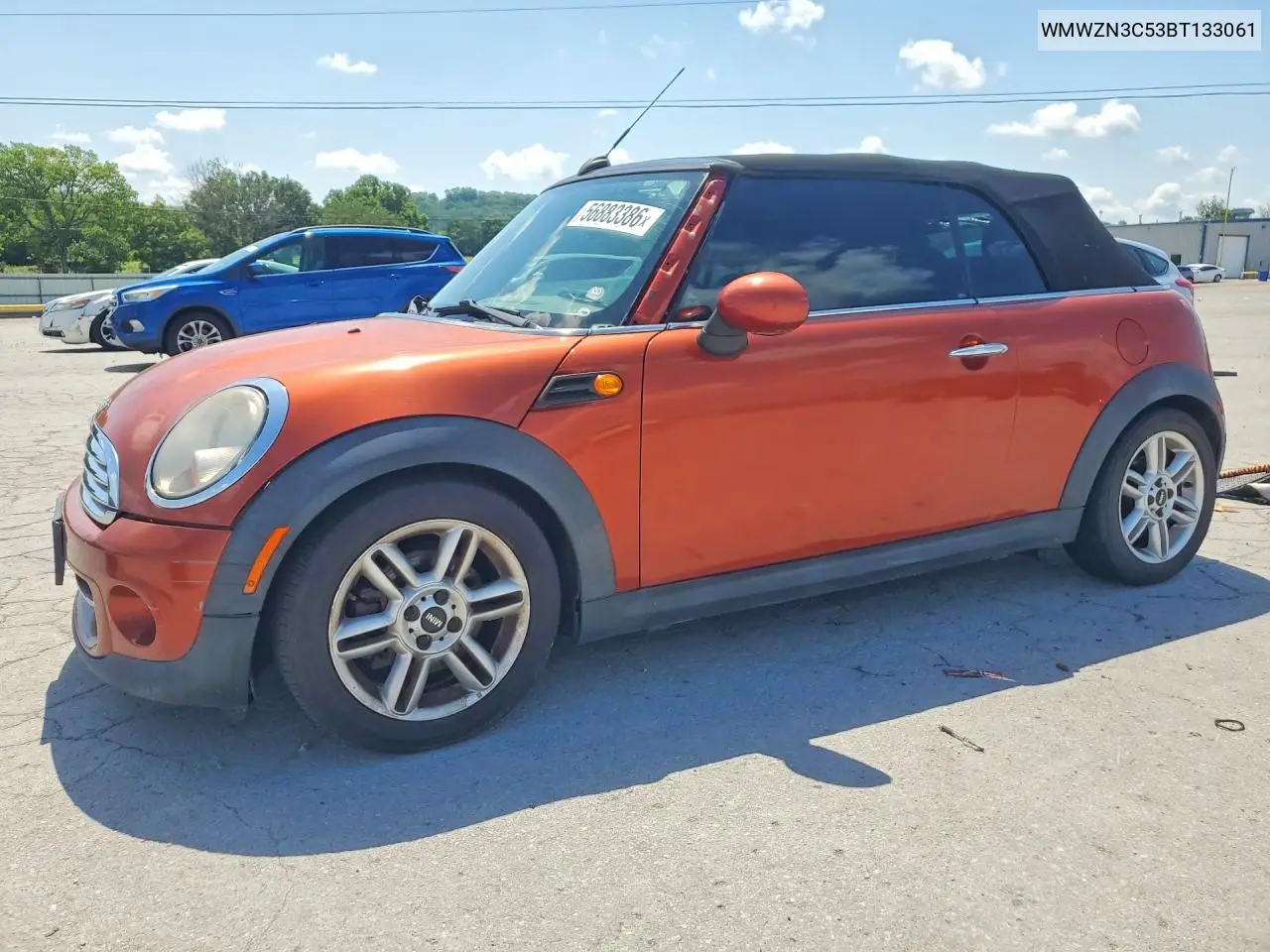2011 Mini Cooper VIN: WMWZN3C53BT133061 Lot: 56883386