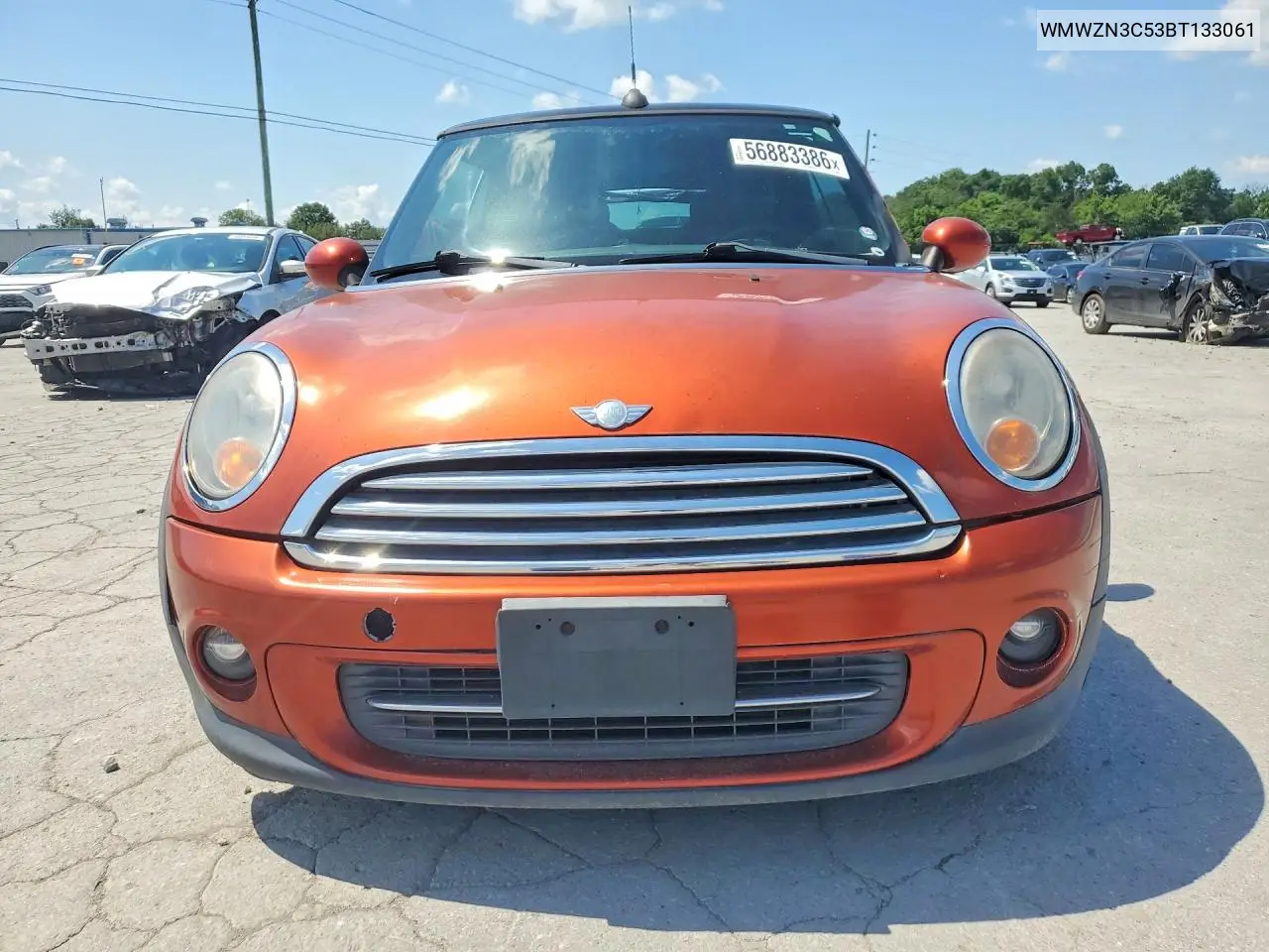 2011 Mini Cooper VIN: WMWZN3C53BT133061 Lot: 56883386