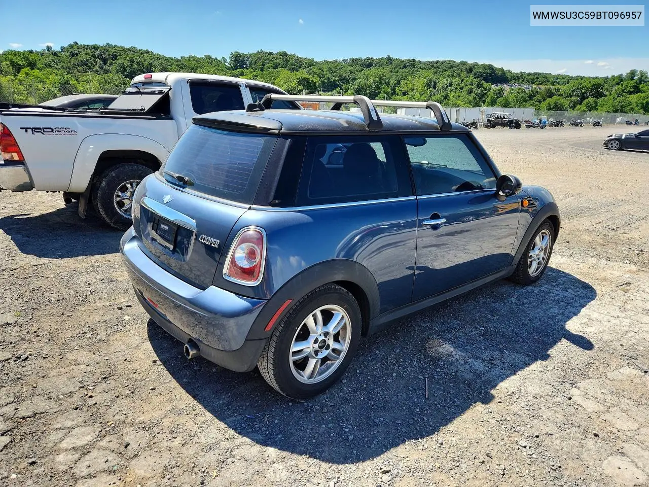 2011 Mini Cooper VIN: WMWSU3C59BT096957 Lot: 57552876