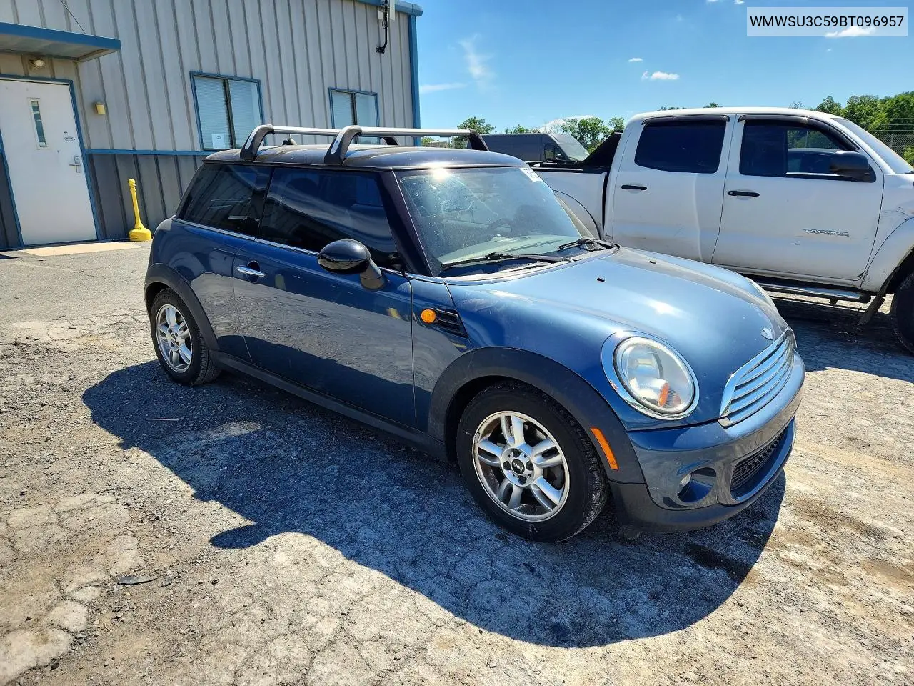 2011 Mini Cooper VIN: WMWSU3C59BT096957 Lot: 57552876