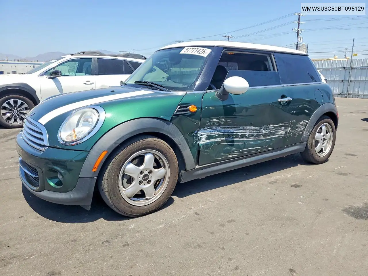 2011 Mini Cooper VIN: WMWSU3C50BT095129 Lot: 57777426